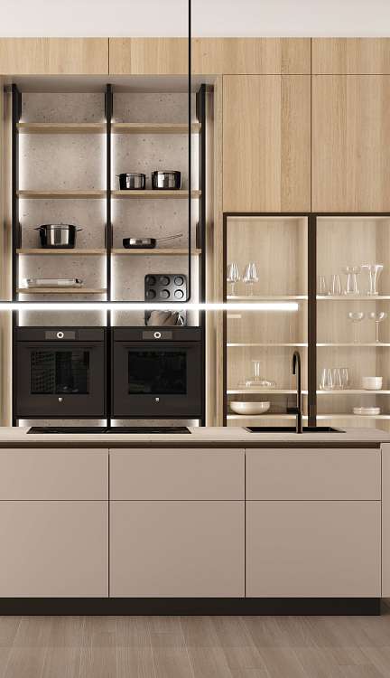 Кухня LEICHT CLASSIC-FS - CURVED SIDE PANELS