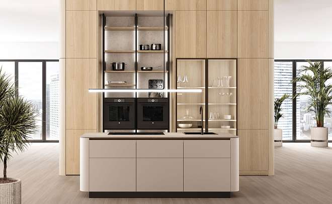Кухня LEICHT CLASSIC-FS - CURVED SIDE PANELS