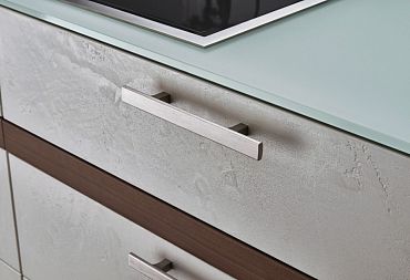 Бетон и дерево на кухне - 11