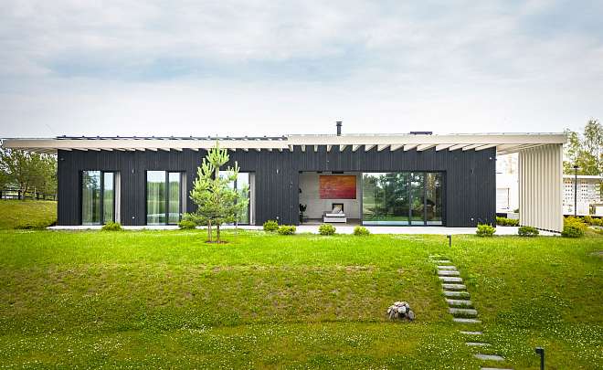 Архитектура + Кухня LEICHT MODERN LIVING SPACE IN LATVIA'S LANDSCAPE